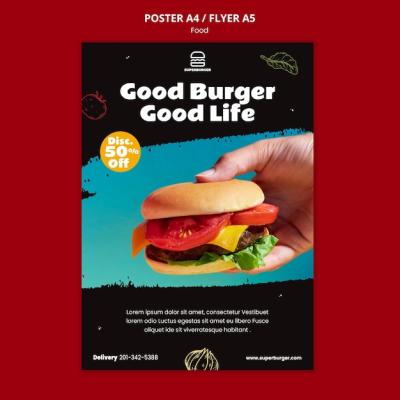 Delicious Burger Flyer Template – Free Download