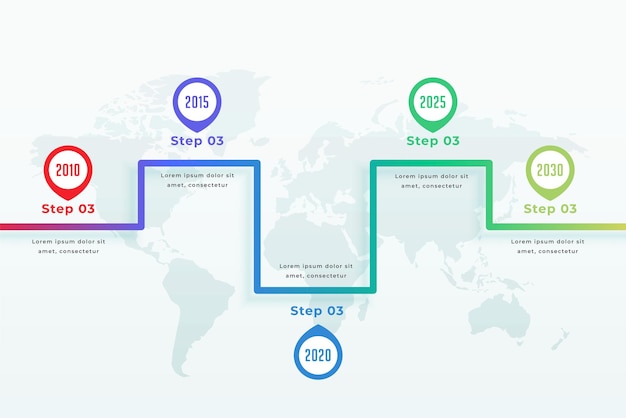 Timeline Milestone Sequence Layout for Business Marketing – Free Download