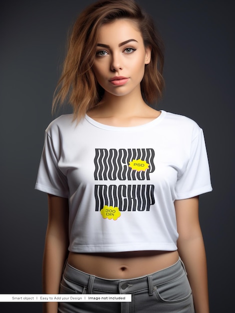 Crop Top T-Shirt Mockup – Free to Download