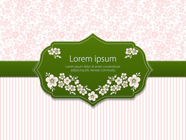 Floral Background Artwork for Wedding Invitation and Announcement Card – Free Download