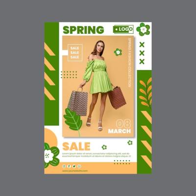 Spring Sale Poster Template – Free Download