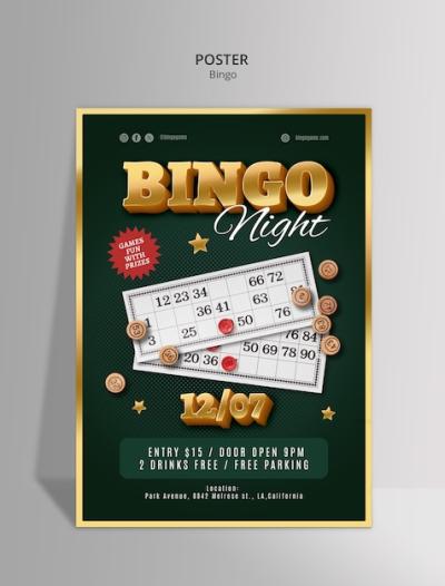 Bingo Template Design – Free Download of PSD Templates