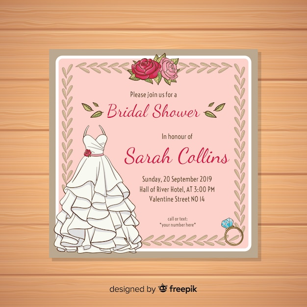 Bridal Shower Invitation Template – Free to Download