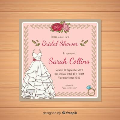 Bridal Shower Invitation Template – Free to Download