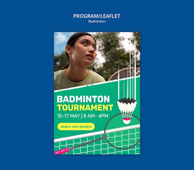 Badminton Template Design – Free Download for Stunning Projects