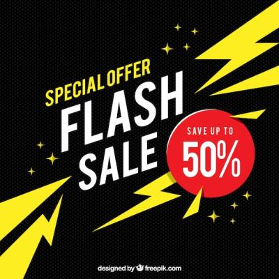 Flat Style Flash Sale Background â Free Stock Photo for Download