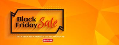 Bright Geometrical Black Friday Sale Banner Design Vector – Free Download