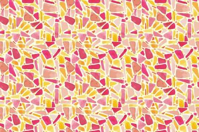 Colorful Hand-Painted Terrazzo Pattern – Free Download