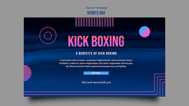 Kick Boxing Concept Banner – Free Stock Photo, Download for Free