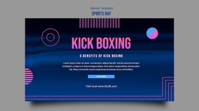 Kick Boxing Concept Banner – Free Stock Photo, Download for Free