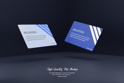 Card Flying Mockup for Stunning Presentations – Free Download