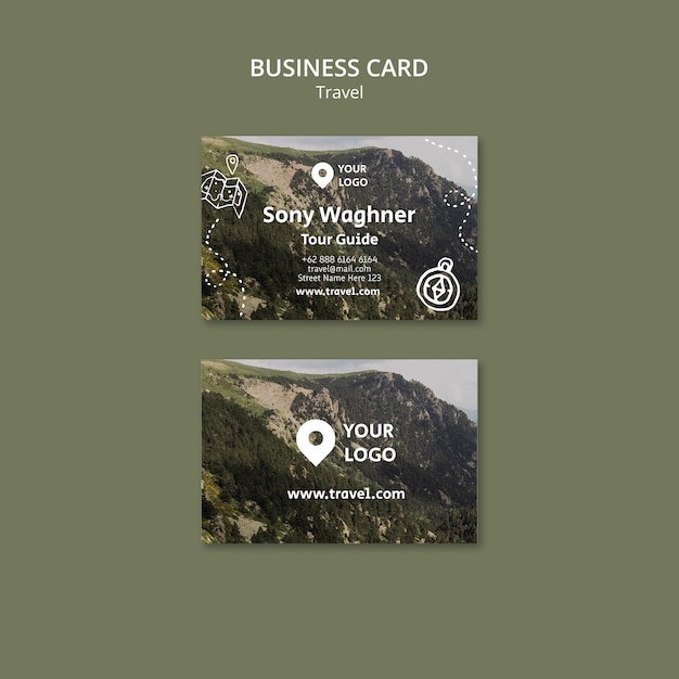 Traveling Adventure Business Card Template – Free Download