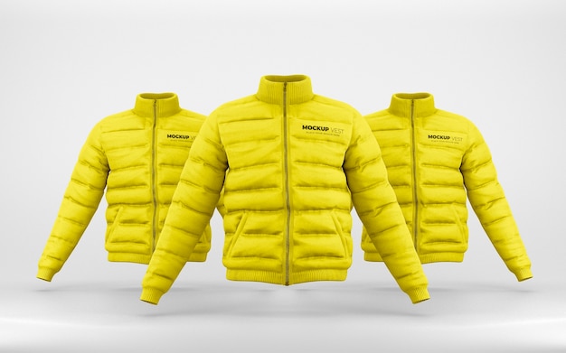 Puffy Vest Design Mockup – Free Download