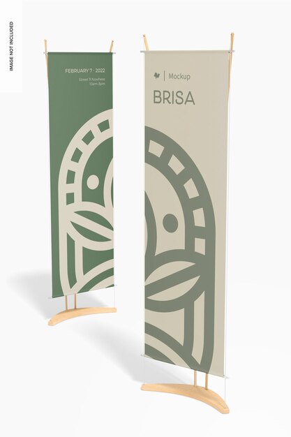 Eco-Friendly Banner Stands Mockup – Free Download