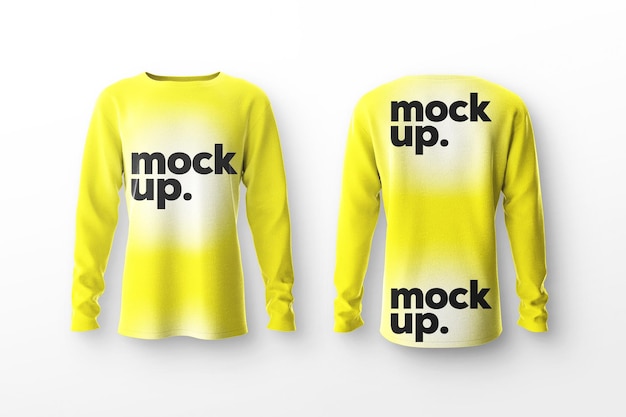 Long Sleeve T-Shirt Mockup Template PSD Design – Free Download