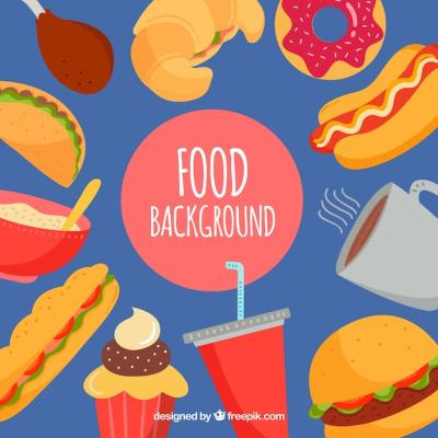 Fast Food Frame Background – Free Download