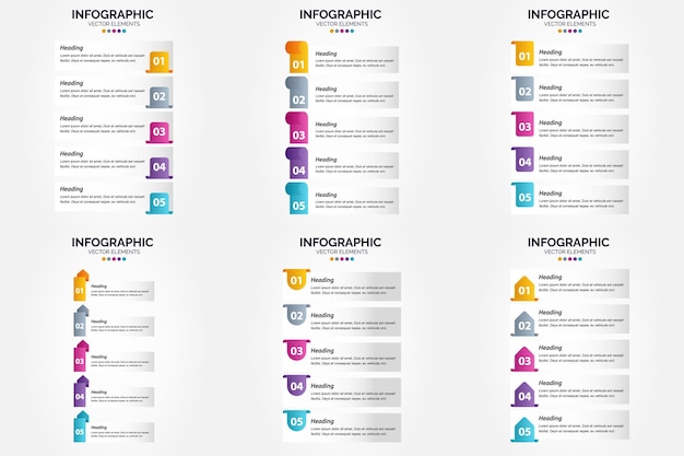 Vector Infographics for Business Advertising in Brochures, Flyers, and Magazines – Free Download