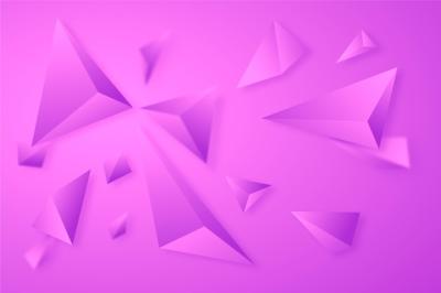 3D Triangles Colorful Background – Free Download