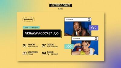 Gradient Sales YouTube Cover Template – Free to Download