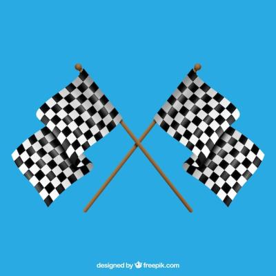 Classic Checkered Flags with Realistic Design – Free Download