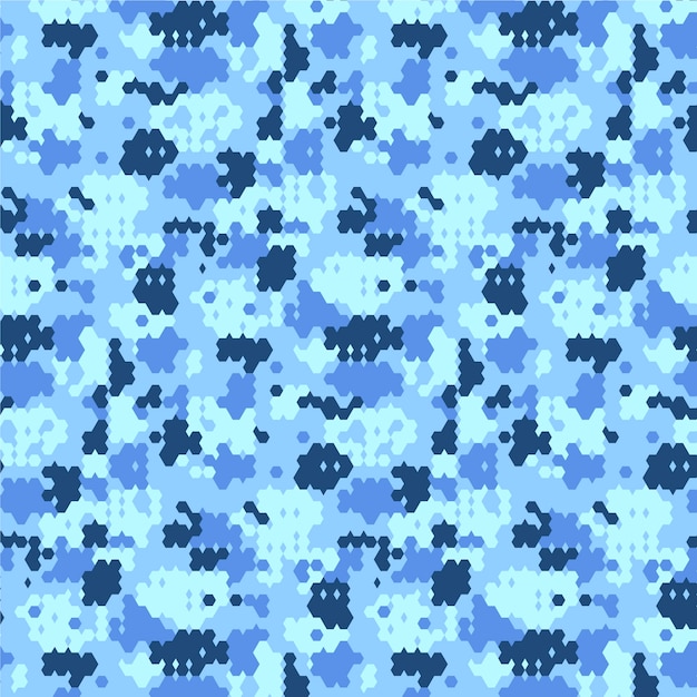 Hand Drawn Digital Camo Pattern Illustration – Free Download