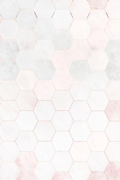 Hexagon Pink Marble Tiles Patterned Background – Free Download