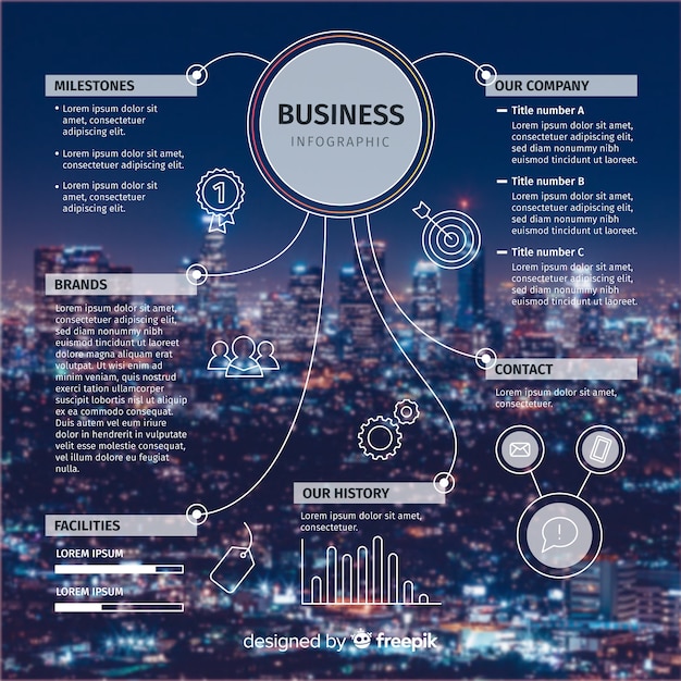 Flat Business Infographic Design – Free Download, Download Free Stock Photo