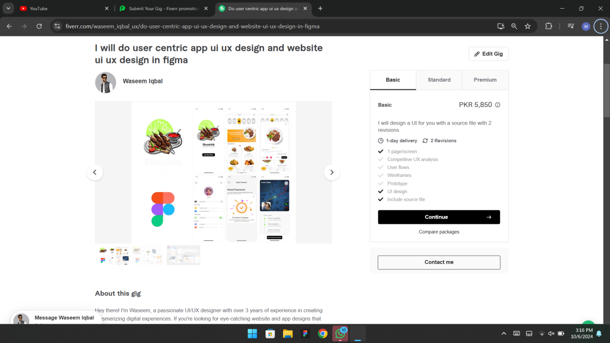 I will do user centric app ui ux design and website ui ux design in figma