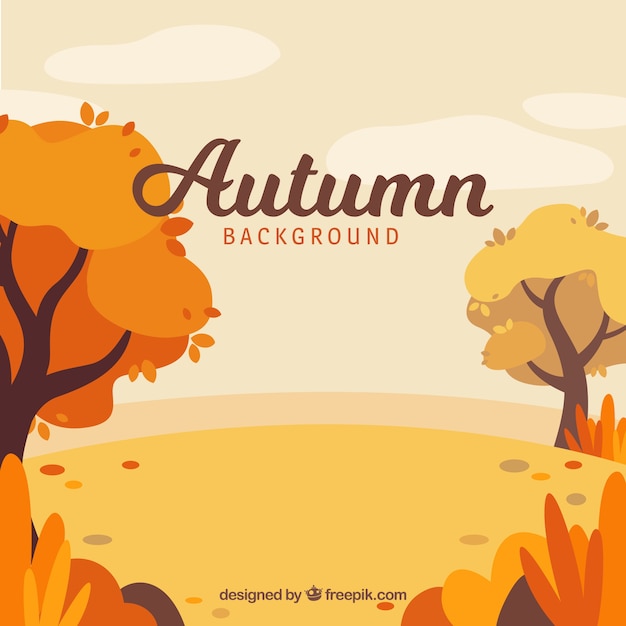 Autumn Landscape Background – Free Download Stock Photo