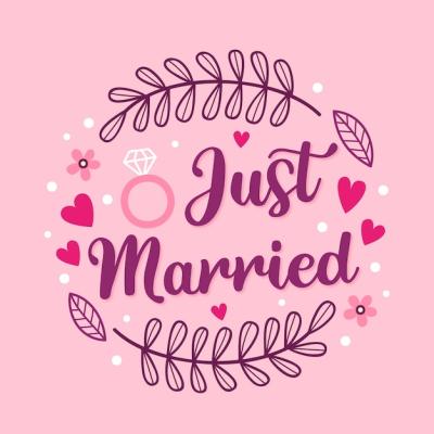 Cute Lettering Wedding Messages – Free Download, Free Stock Photo