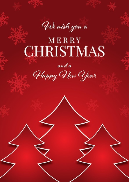 Christmas Card Tree Design – Free Download