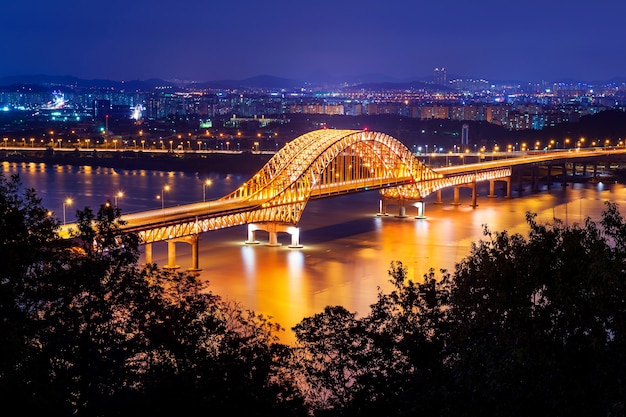 Banghwa Bridge at Night, Korea – Free Stock Photo for Download