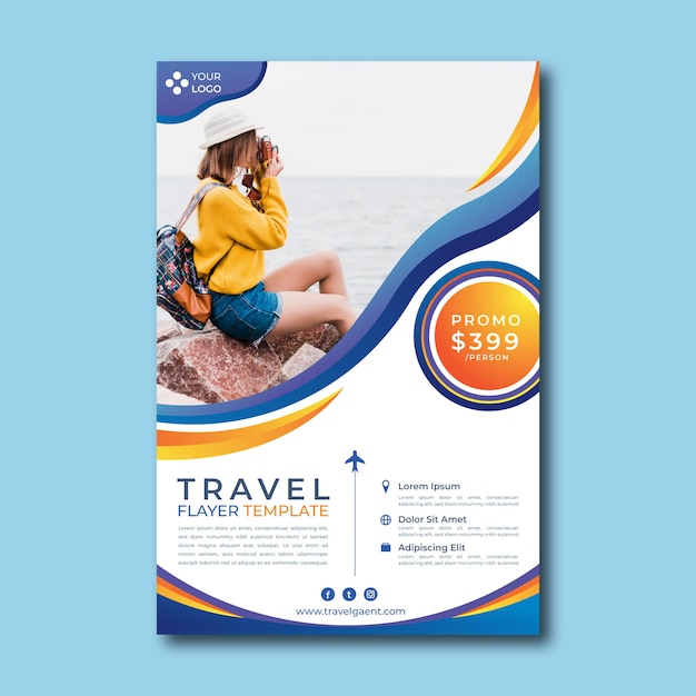 Travel Poster Template – Download Free Stock Photo