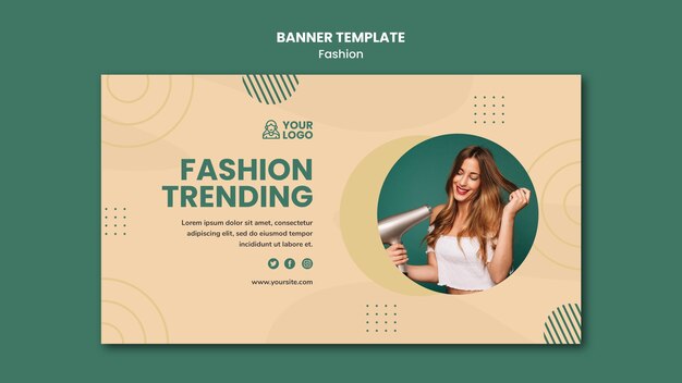 Stylish Fashion Concept Banner Template – Free to Download