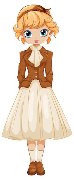 Vintage Victorian Outfit on Western Girl – Free Download