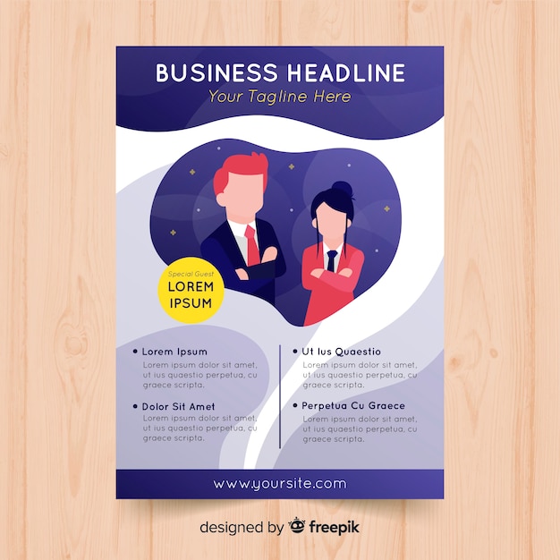 Business Brochure Vector Template – Free Download