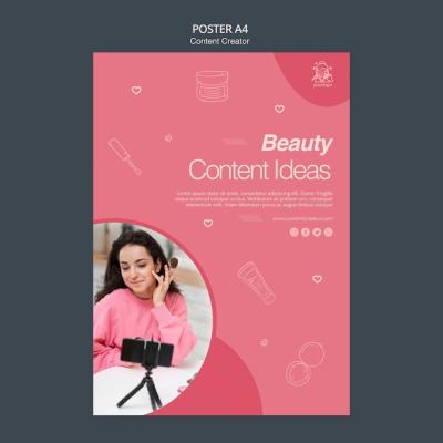 Content Creator Poster Concept – Free Download, Free Stock Photo