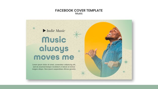 Music Listening Social Media Cover Template – Free Download