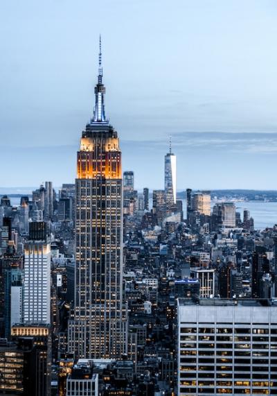 Cityscape of Tall Skyscrapers in New York, USA – Free Download