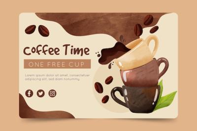 Coffee Banner Template – Free Download