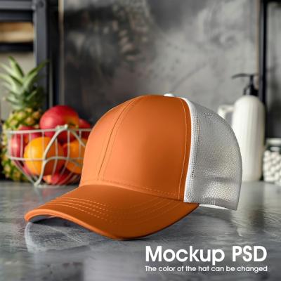 Mesh Back Hat Mockup – Free Download