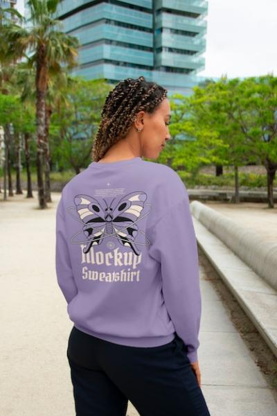 Back of a Sweatshirt Mockup Design – Free Download