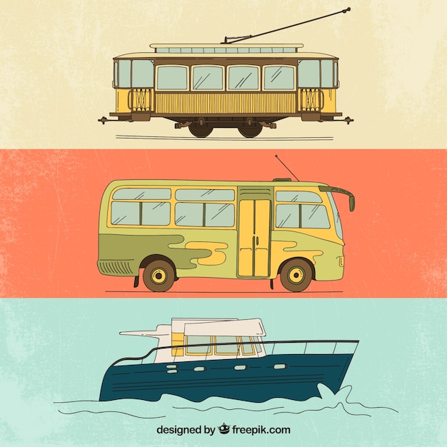 Vintage Transportation for Creative Projects – Free Download