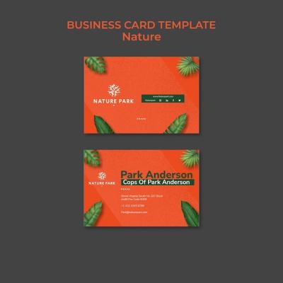 Nature Business Card Template – Free Download