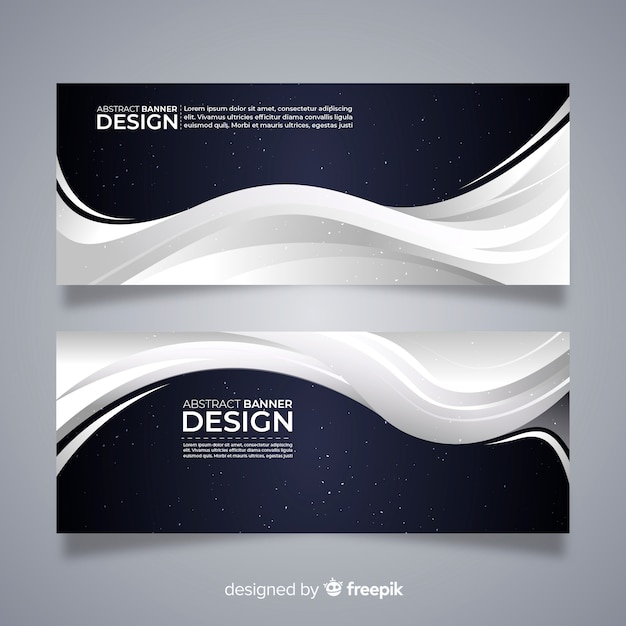 Abstract Wave Banners – Free Download for Stunning Design