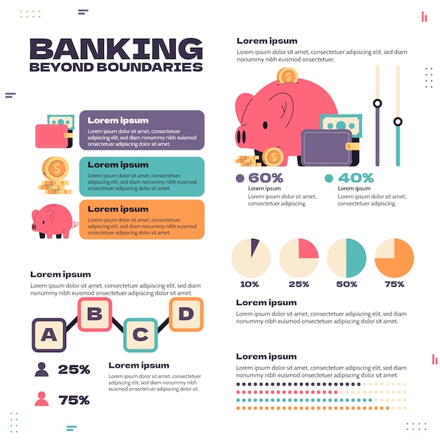 Banking Business Infographic Template – Free Download