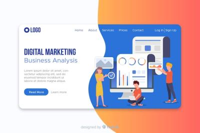 Digital Marketing Landing Page Template – Free Download