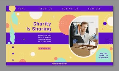 Minimal Charity Landing Page Template – Free to Download