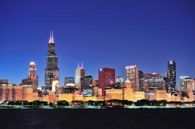 Chicago Skyline at Dusk – Free Stock Photo for Download