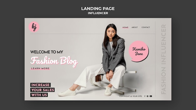 Fashion Blog Web Template – Free Stock Photo for Download